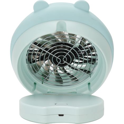 Ventilateur de bureau portable avec brumisateur - Décoration ours bleu pour bureau et maison (1/5)