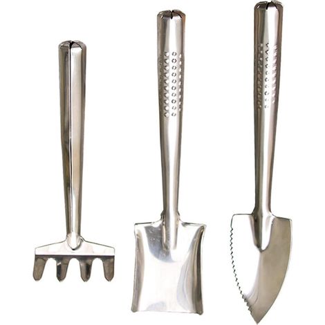 Kit Outils De Jardinage avec Pelle Mini Et Bêche Antirouille Outils De Jardinage Portatifs pour Sols Durs (1/5)