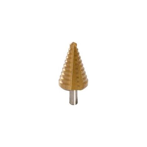 Broca escalonada Bosch Step Drill metal 10 pasos 19 piezas