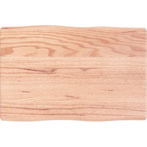 Dessus de table, Plateau De Table bois chêne massif traité bordure assortie LKF87868 (1/4)