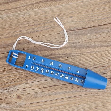 Thermomètre flottant pour piscine, thermomètre à eau avec ficelle, pour piscine, spa et baignoire. (1/4)