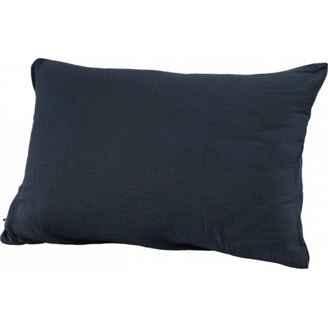 Taie d'oreiller "Gaïa" 60 x 60 cm & 50 x 70 cm "Gaze de Coton" - Gaïa Minuit - 50 x 70 cm - Gaia Minuit -