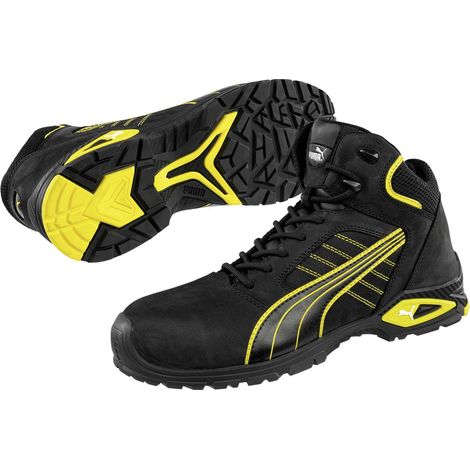 Stivali di sicurezza Ams.Mid Gr.44 nero/giallo S3L FO SR 20345:2022 Pelle