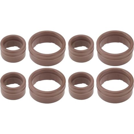 8 Pièces Kit de Joints de Climatisation Joint Torique D'étanchéité Joint de Compresseur Diamètre Intérieur 10,6 Mm/17 Mm Compatible avec Renault Grand Scenic II/Megane II OEM 7701208148 (1/3)