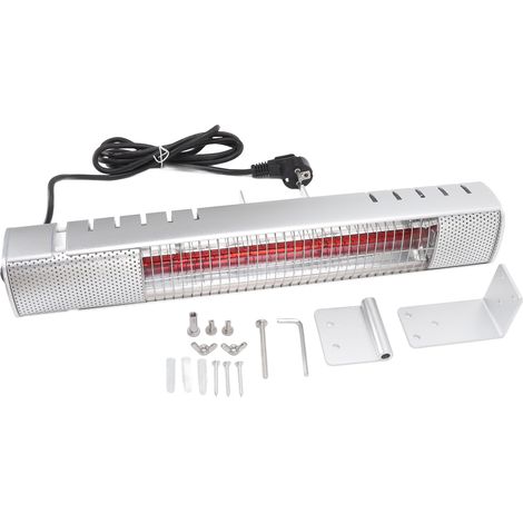 Ej.Life Outdoor-Infrarotheizung 1500 W Strahlungsterrassenheizung für Gartenterrasse, Wickeltisch oder Badezimmer (1/4)