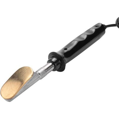 Elektrischer Lötkolben mit flacher Spitze und Kunststoffgriff für die Reparatur von Autostoßstangen, europäischer Stecker (1/4)