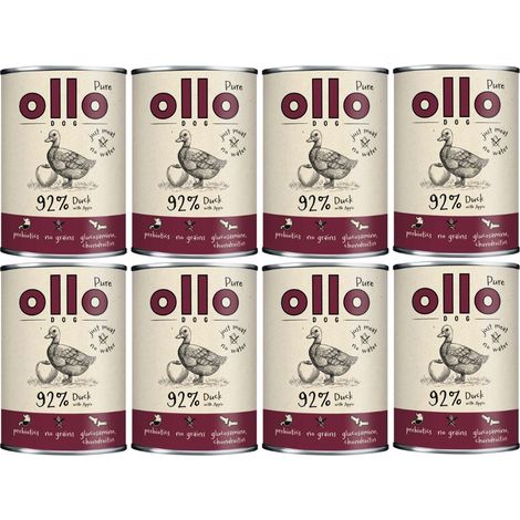 Ollo Pure Ente mit Apfel 8x400g