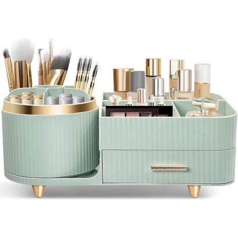 Online Store - 360° rotating multi-functional cosmetic storage rack, dressing table beauty storage box (1/5)