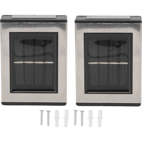 de 2 appliques solaires murales étanches IP65 lampe LED (1/5)