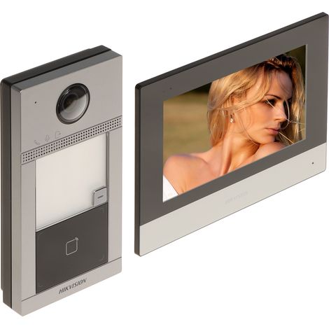 Kit videocitofono Hikvision DS-KIS604-S(C)