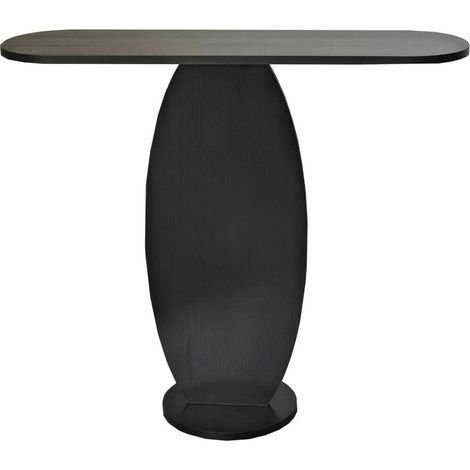 Dmora - Konsolentisch Toliman, Ausziehbarer Mehrzwecktisch, Eingangskonsole, Regal mit Erweiterungen, 100x30h81 cm, Anthrazit, mit verstärkter Verpackung (1/5)