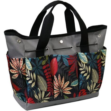 Sac de Jardinage (Flowered)Ensemble d'outils de Jardin, Sac fourre-Tout de Jardin avec Plusieurs Poches pour Trousse à Outils de Jardinage, Sac à Outils de Jardin (1/5)