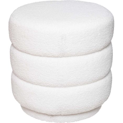 Pouf en bouclette KEMI (1/4)