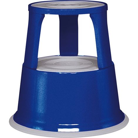 Taburete estribo móvil Metal azul