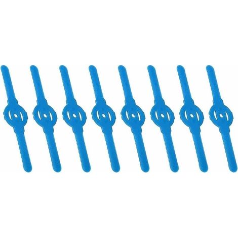 Lames en Plastique De Rechange pour Coupe-Bordures 8 Pcs Coupe-Bordure en Plastique Tondeuse À Gazon en Plastique Lames, Lames De Grass Trimmer Brush Cutter Lames De Grass- (1/5)