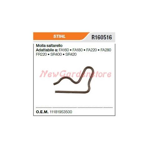 Molla Saltarello avviamento STIHL decespugliatore FA160 180 220 R160516