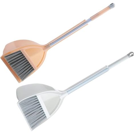 4pcs Small Broom and Dustpan for Boys and Girls Housekeeping Tools Including Soft Bristle Brushes for Kindergarten Boy Girl to Use Indoors for Cleaning Tasks