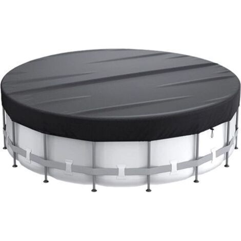 Abri de piscine, piscine hors-sol en bois, abri de piscine rond 420d pour cuve, piscine spa et piscine hors-sol, abri anti-poussière pour piscine à bulles avec cordon de serrage et piquets d (1/5)