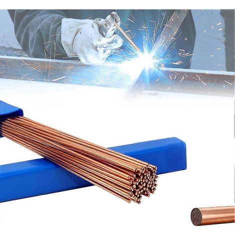 50 électrodes de brasage, soudure au cuivre, électrodes de soudage en laiton, accessoires pour chalumeau à propane de qualité industrielle (1/5)
