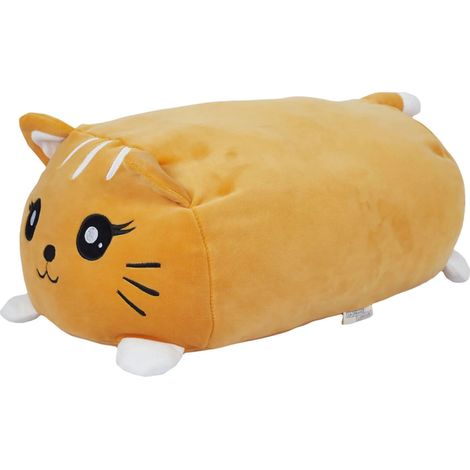Coussin polochon chat roux (1/5)