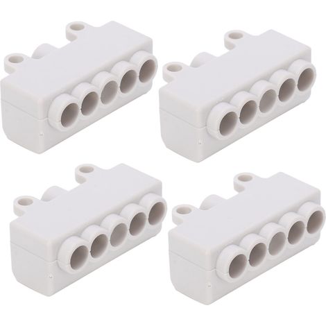 blocs de jonction de câblage en forme de T haute performance pour la distribution principale, prise industrielle 400 V 60 A (1 entrée 4 sorties (ZK-506)) (1/5)