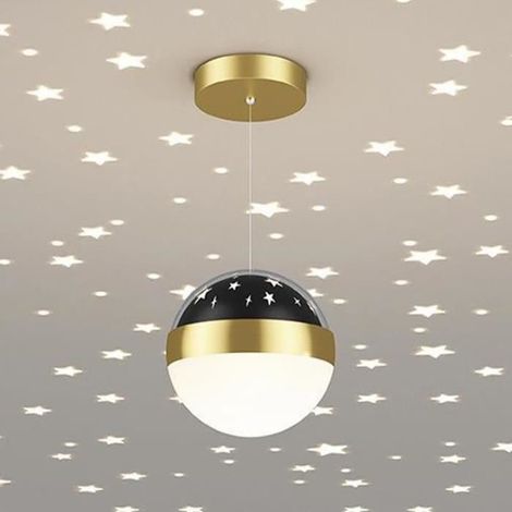 Suspension - Fée étoile - 12 cm - Métal - LED - Pour chambre d'enfant (1/4)