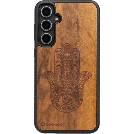 Custodia in legno Bewood per Samsung Galaxy S23 FE HAMSA IMBUIA (1/4)