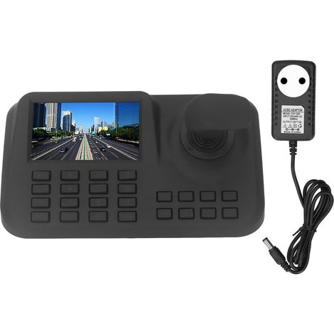 Contrôleur de Caméra PTZ, Pupitre de Commande Vidéo avec écran HD 5 Pouces et Joystick 3D, for et Production Vidéo (Prise UE) (1/5)