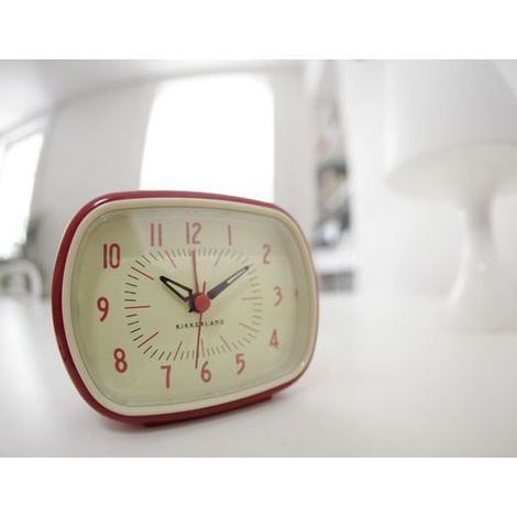Red Retro Alarm Clock