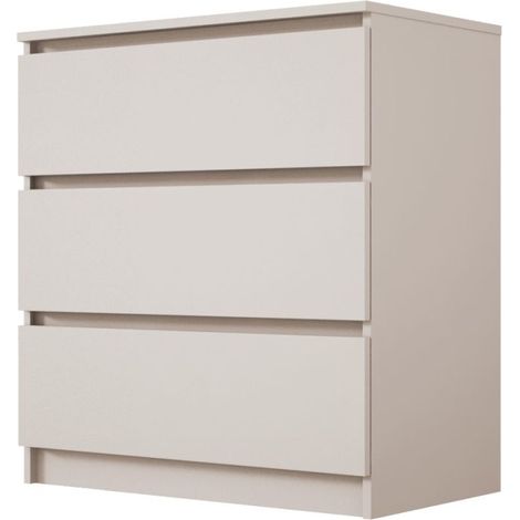 Commode : 3 tiroirs, cachemire, 70 × 79 × 39 cm