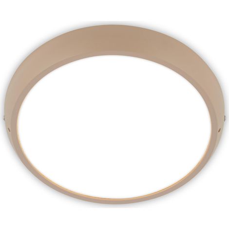 Plafonnier LED IP44 Blanc Neutre Beige 27,5 cm (1/5)