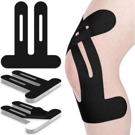 5 pcs de genouillères antidérapantes - Manchon de genou élastique pour le fitness, les exercices et le soulagement des douleurs articulaires - Protection genouillère confortable et durable (1/5)