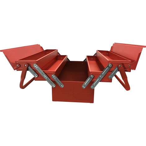 Boite à outils cantilever vide RS PRO en Acier, Dimensions 535 x 200 x 210mm ( Prix pour 1 )