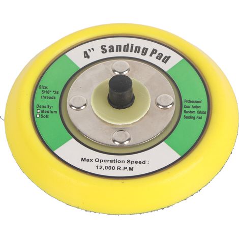GARRYFIZH Support de ponceuse rond de 4 pouces, tampon de polissage, base de palette de ponceuse de polissage universelle
