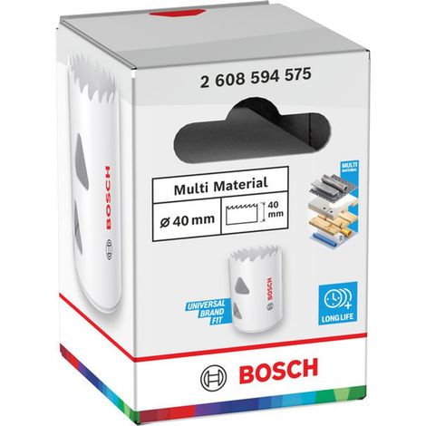 Bosch Lochsäge mit Gewinde Multi Material, 40 x 40 mm