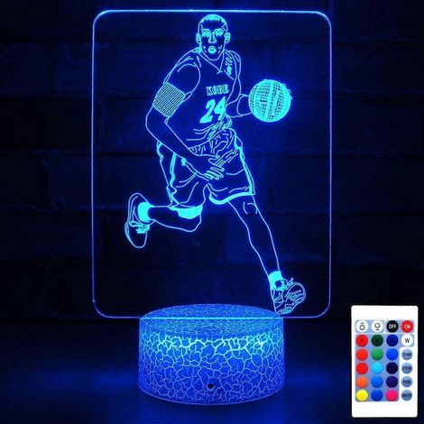 Lampe de chevet LED Qinwei Veilleuse Basketball pour adulte ou enfant (1/5)