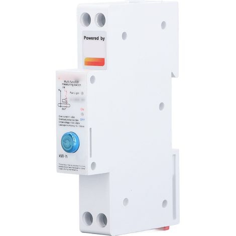 Interrupteur de surveillance de puissance multifonctionnel, application en temps réel, télécommande, compteur d'énergie sur Rail Din, AC110 à 280V
