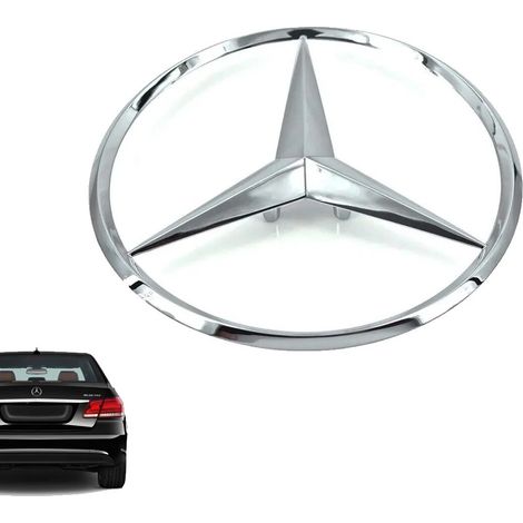 Stern-Emblem in brillantem Silber für die Heckklappe – Logo an der Heckklappe – C-Klasse W204 S204 – Mercedes