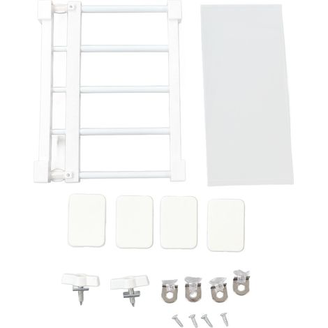 Étagère à tige de Tension de 14.2 pouces de largeur, support de rangement extensible sans clous pour armoire et armoire 38 à 55cm /15 21,7 pouces