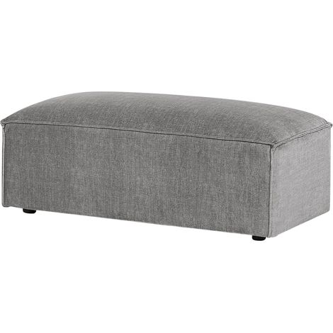 Ottoman HELLNAR Fabric Grey (1/5)
