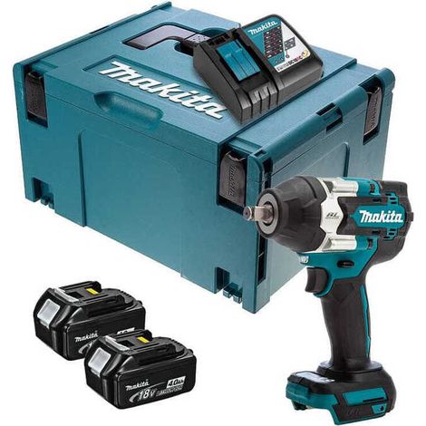 Makita DTW 700 RMJ Visseuse à choc sans fil 18 V 700 Nm 1/2'' XPT Brushless + 2x batterie 4,0 Ah + chargeur + Makpac (1/5)