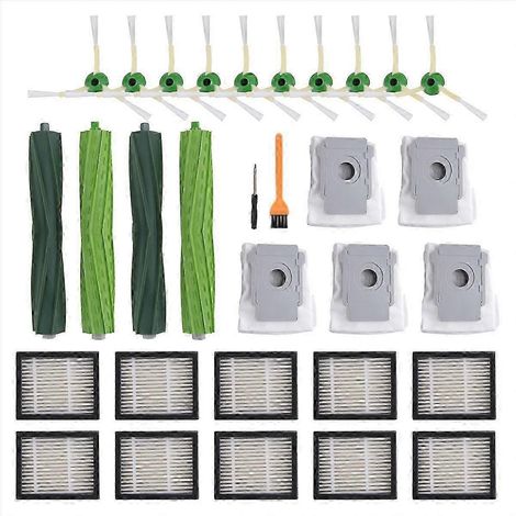 Compatible avec les modèles I3 et I3+, ce filtre HEPA haute qualité pour aspirateur robot, brosse latérale principale, est idéal pour les modèles I3 et I3+. WHBYV (1/4)