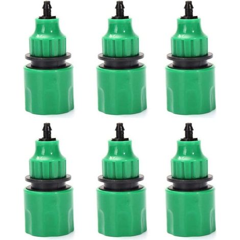 Gartenschlauch Einwegadapter Wasserhahnanschluss Fitting für Bewässerung 6er Pack (1/5)