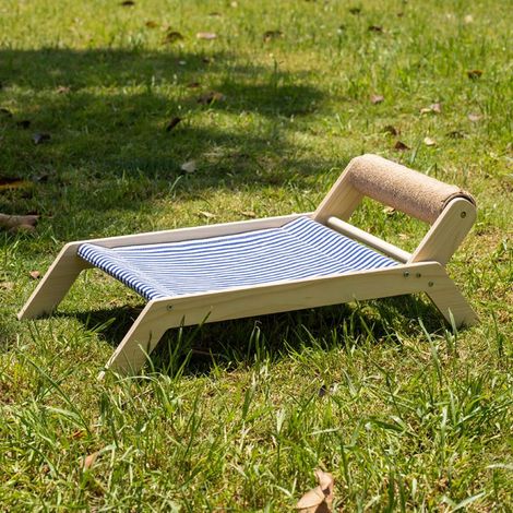 Lit pour chat, lit de plage d'été, nid pour chat, cadre d'escalade pour chat, chaise longue universelle toutes saisons