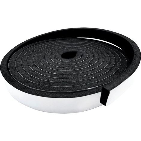 Burlete para puertas，Cinta de sellado de espuma autoadhesiva de 30 mm (ancho) x 2 mm (alto)，longitud total 5 m (30 mm x 2 mm x 5 m) (1/2)