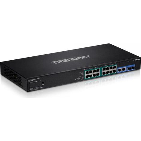 Switch di Sorveglianza Intelligente Gigabit PoE+ a 18 Porte di TRENDnet (TPE-3018LS) (1/3)