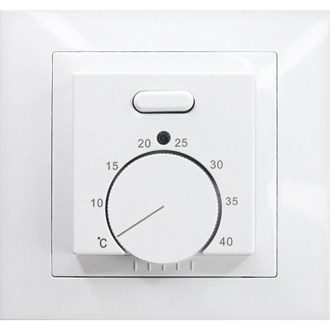 Thermostat d'ambiance manuel pour chauffage au sol, 220 V 16 A, avec capteur, thermostat mécanique encastré, chauffage au sol (1/5)