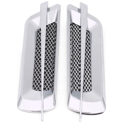 DEESSE SHOP-Bamjour Évents de Capot pour Voitures, 2 Pièces Universels pour évents de Capot Latéraux de Voiture, Garniture de Grille d'aération, Couvercle de, Accessoires Extérieurs de pour la Plupart (1/5)