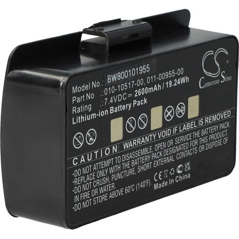 vhbw Akku kompatibel mit Garmin 010-00543-00, EGM478, 100054300, 3580100054300 GPS Navigation Navi (2600 mAh, 8,4 V, Li-Ion)