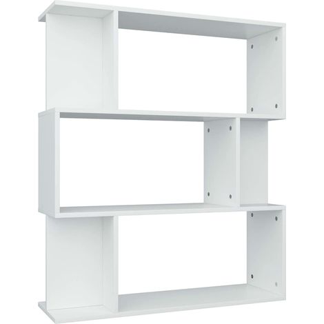 Estantería/divisor madera contrachapada blanco 80x24x96 cm vidaXL